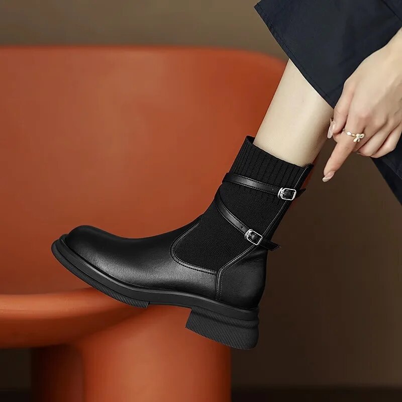 Levoire | Retro Épais Chaussure À Talon Classique Chaussures À Semelle Chunky