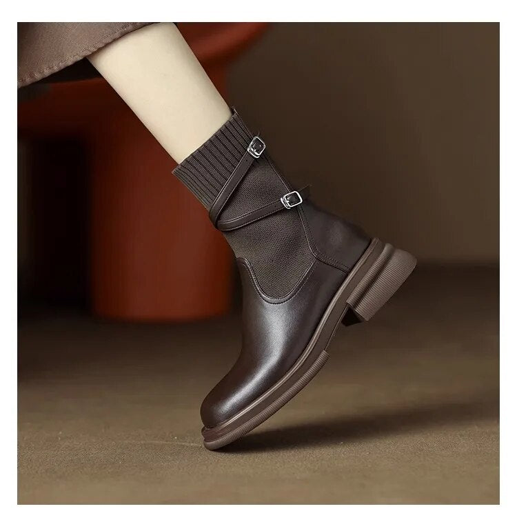 Levoire | Retro Épais Chaussure À Talon Classique Chaussures À Semelle Chunky