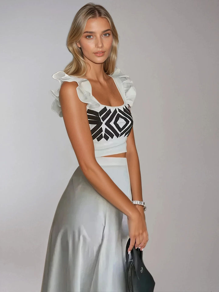 Levoire | Ensemble Jupe Et Haut Blanc
