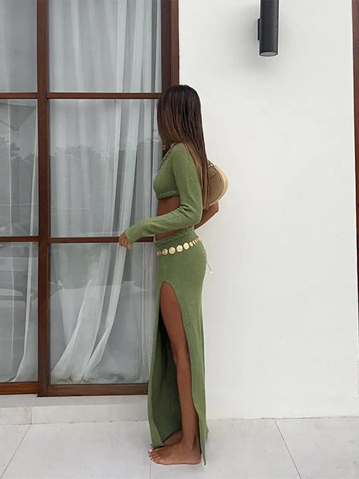 Levoire | Une Épaule -Manches -Décolleté -Côtés -Maximum -Robe