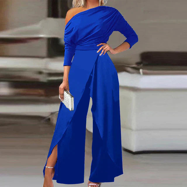 Levoire | Combinaison Sans Épaules Dans Un Style Léger Bleu