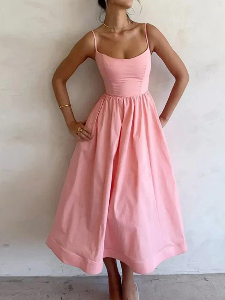 Levoire | Robe À Bretelles Rosa
