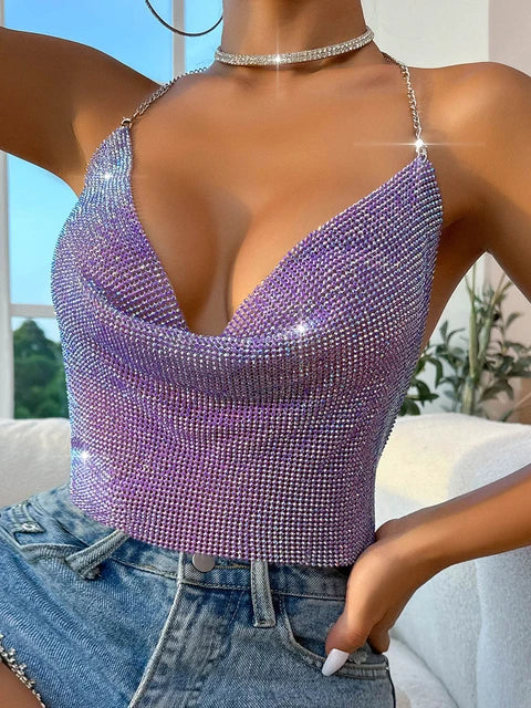 Levoire | Débardeur brillant tendance Violet