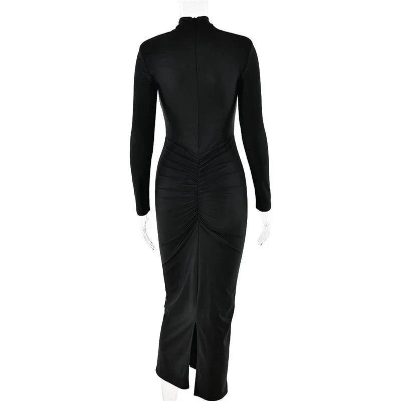 Levoire | Robe Maxi Sexy Avec Fermeture En Métal