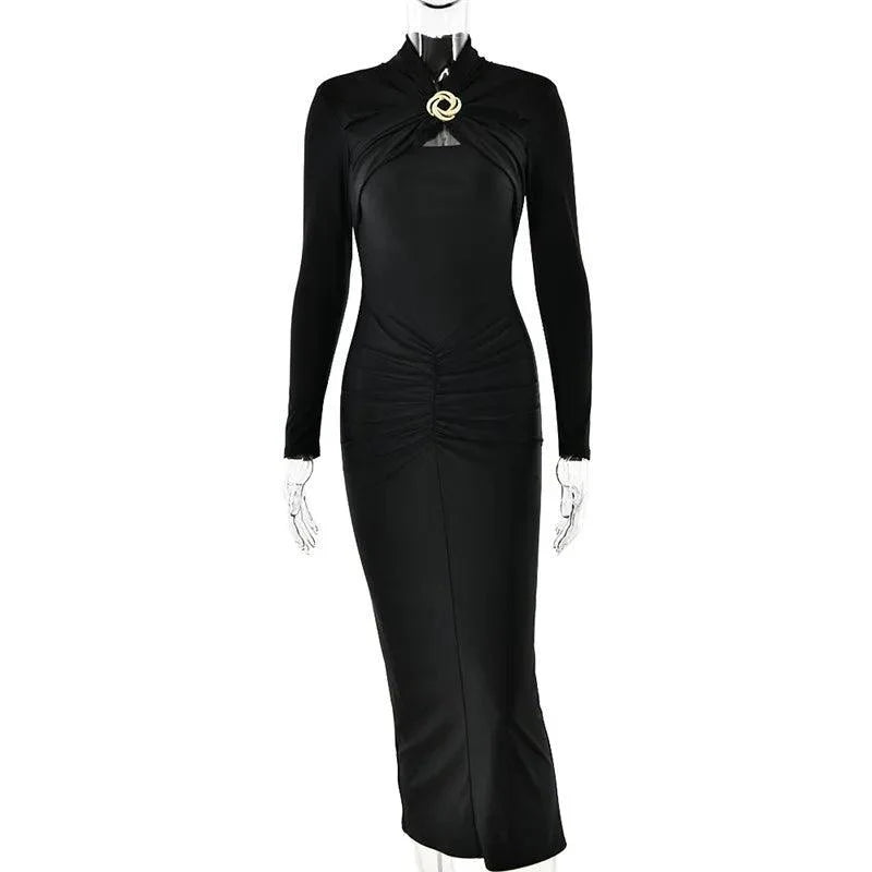 Levoire | Robe Maxi Sexy Avec Fermeture En Métal