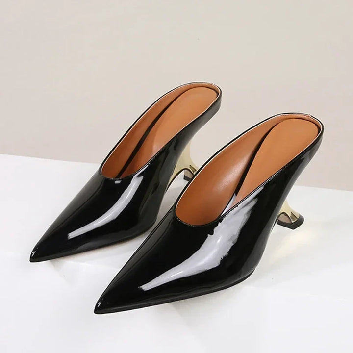 Levoire | Mules Élégantes Pour Femmes À Talons Hauts Noir