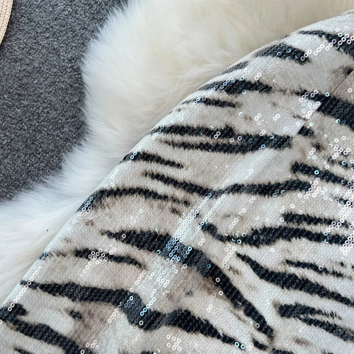 Levoire | Jupe En Simili Cuir Imprimé Léopard Pour Un Look Sauvage Et Moderne