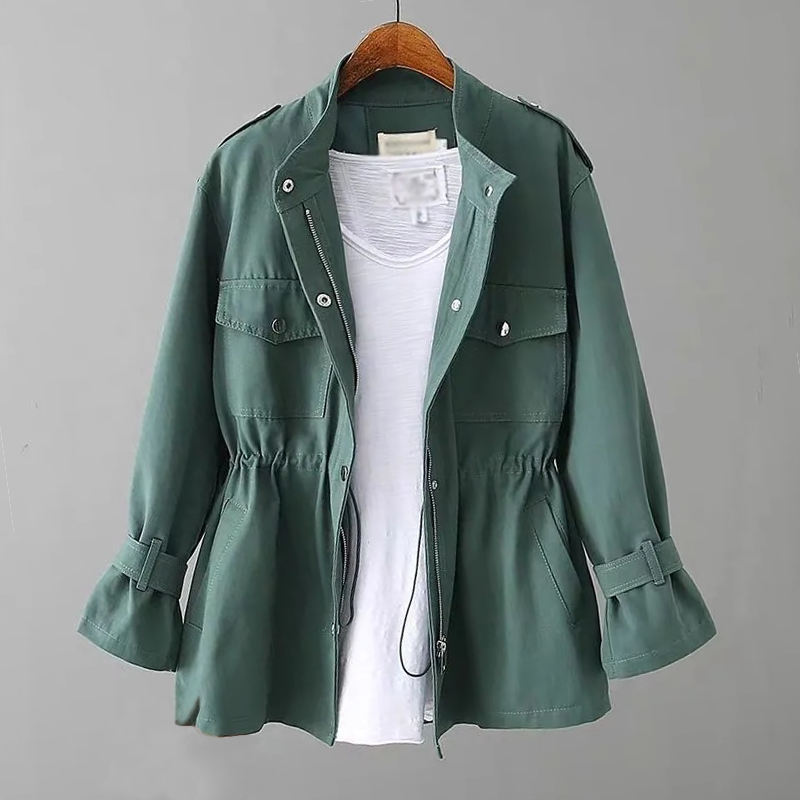 Levoire | Veste Unie Avec Cordon De Serrage Pour Femmes Vert