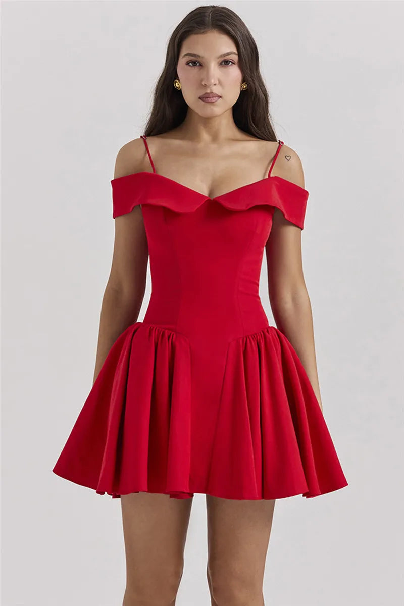 Levoire | Robe Mini À Bretelles Spaghetti Dénudée