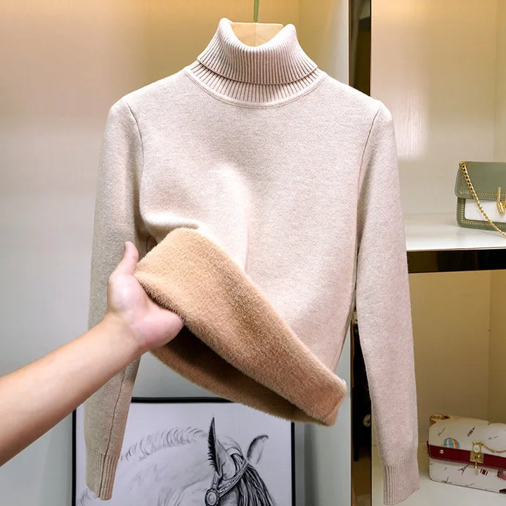 Levoire | Pull Chaud En Tricot Hellroza Noir