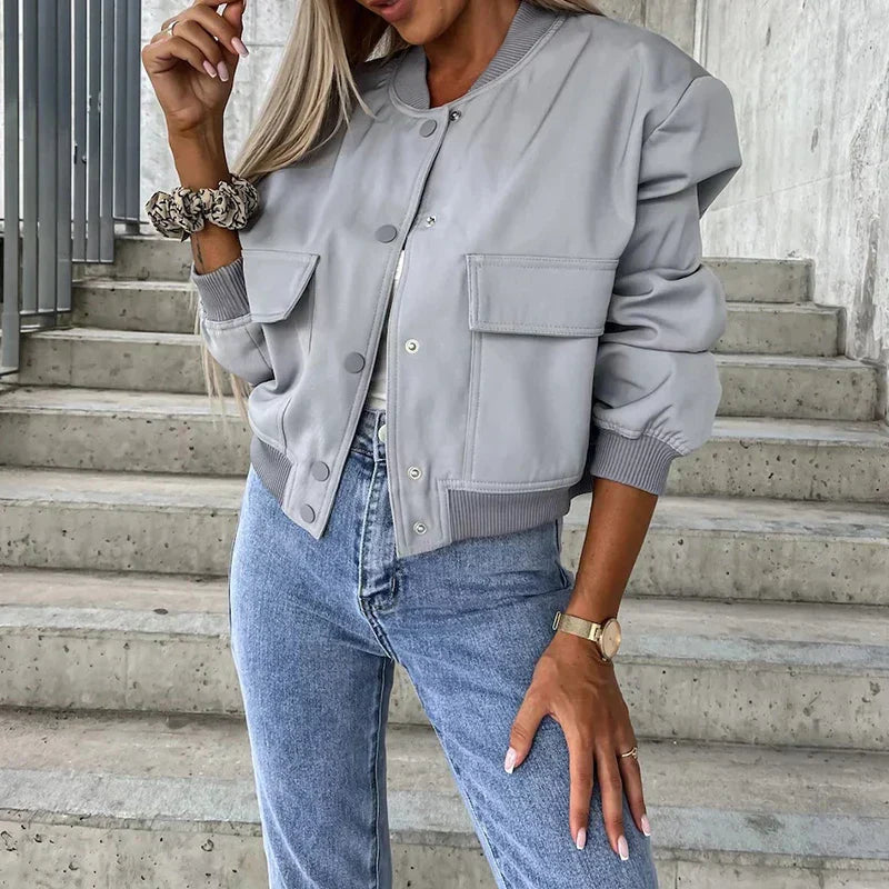 Levoire | Veste De Loisirs À La Mode Pour Femmes Gris