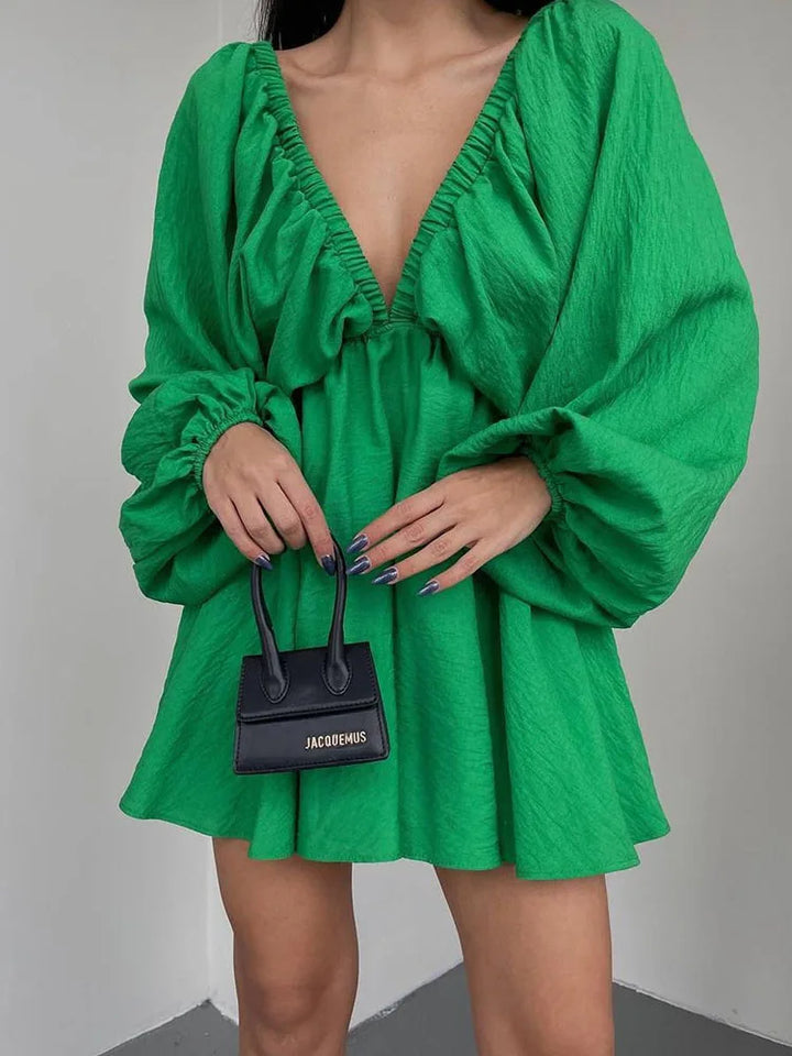 Levoire | Été Robe À Manches Longues vert