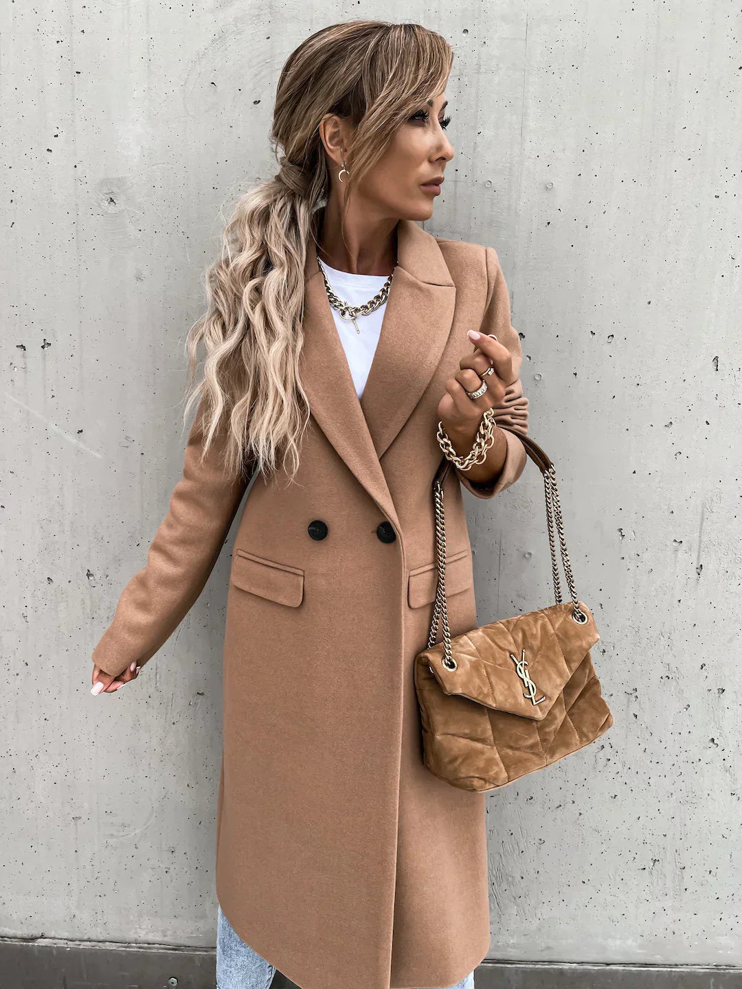 Levoire | Manteau Pour Femmes Élégant Et Chaud Khaki