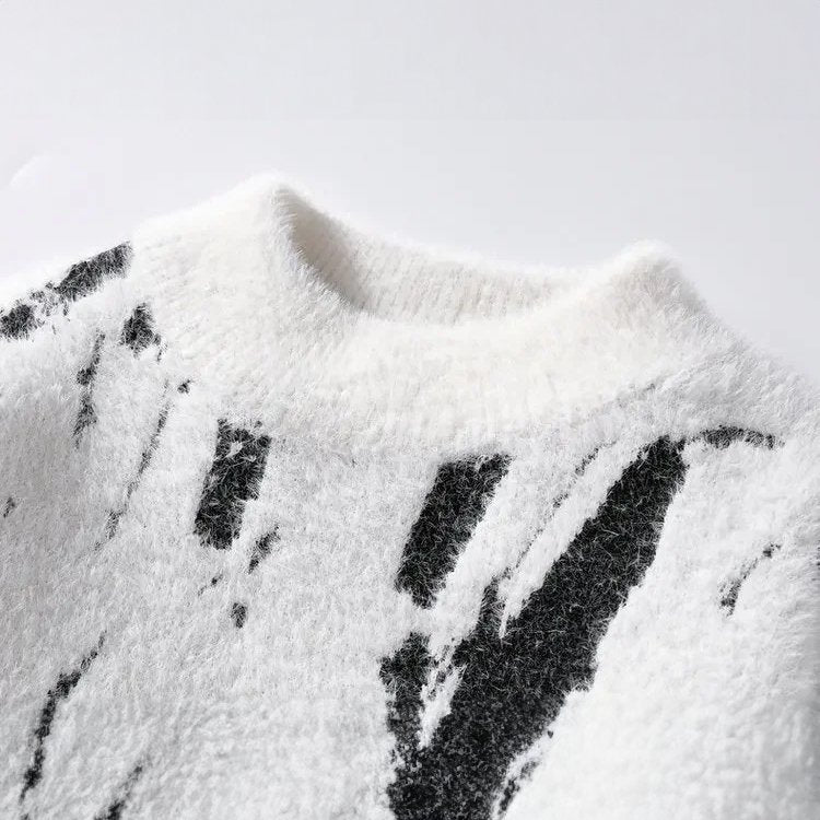 Levoire | Pull à col rond à manches longues plus chaud et ample