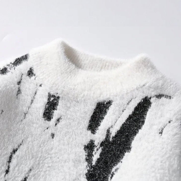 Levoire | Pull à col rond à manches longues plus chaud et ample