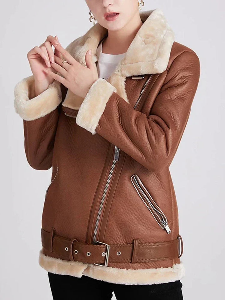 Levoire | Veste chaude en similicuir