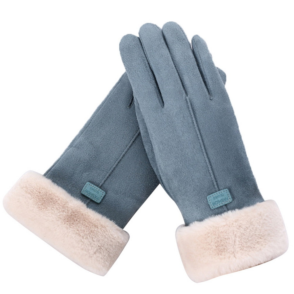 Avriane - Gants en fourrure d'hiver élégants et stylés pour femmes