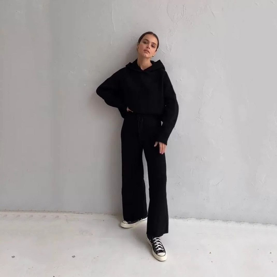 Levoire | Ensemble De Pyjama 2 Pièces Pour Femmes Noir