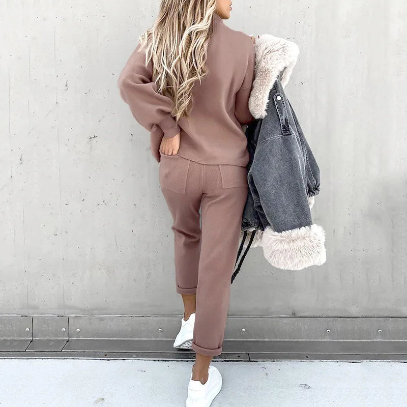 Levoire | Ensemble De Pull Et Pantalon Rosa Cendre