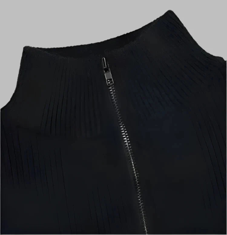 Levoire | Pull En Tricot Élégant Pour Hommes Avec Fermeture Éclair