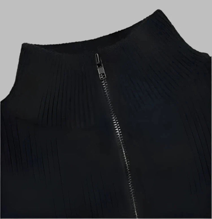 Levoire | Pull En Tricot Élégant Pour Hommes Avec Fermeture Éclair