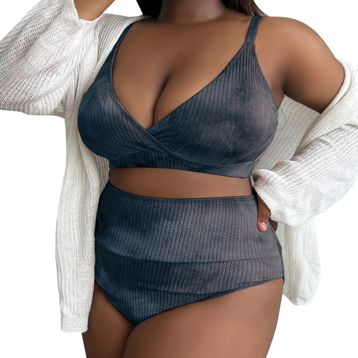 Levoire | Ensemble Bikini Sexy Grande Taille Gris