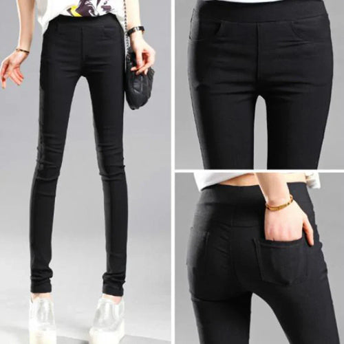 Levoire | Pantalon D'Été Élastique Stretch Tendance En Coupe Skinny Confortable
