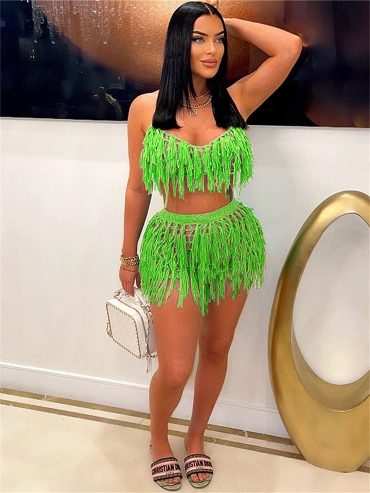 Levoire | Vêtements De Plage Crochet 2 Ensemble De Robe Deux Pièces