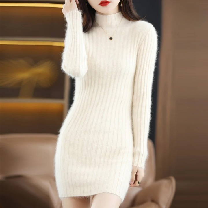 Levoire | Robe Avec Sensation De Cachemire Pour Femmes Beige