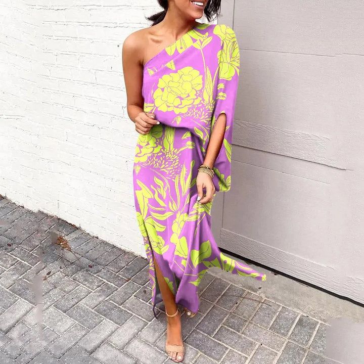 Levoire | Robes À Épaules Diagonales Lilas