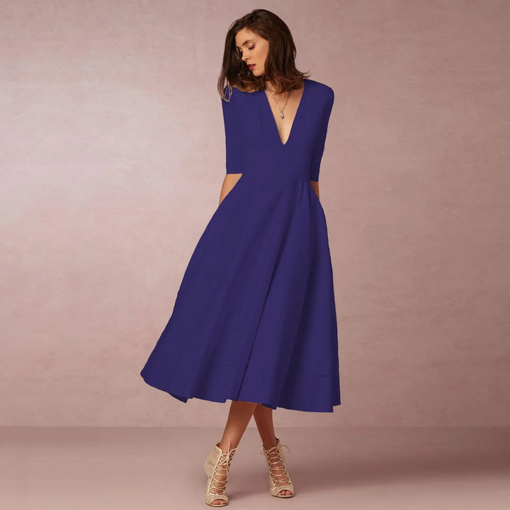 Levoire | Robe Style Princesse Lila-Bleu