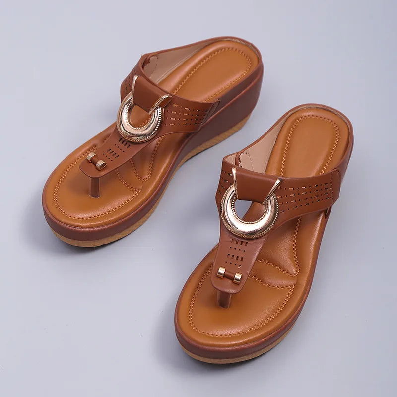 Levoire | Chaussures D'Été, Grandes Semelles Compensées, Antidérapantes, Chaussures De Plage Confortables