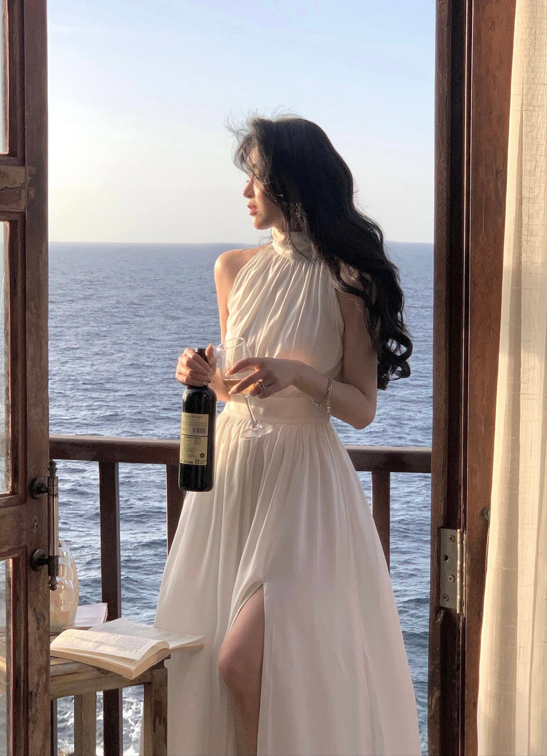 Levoire | Robe Midi En Chiffon Décolletée