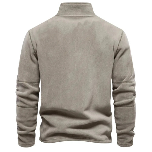 Levoire | Premium Décontracté Pullover En Fleece Avec Fermeture Éclair Et Col
