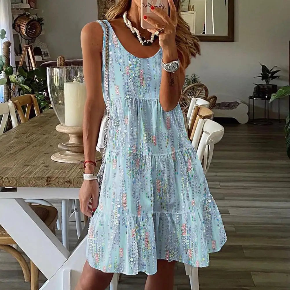 Levoire | Robe d'été sans manches Bleu