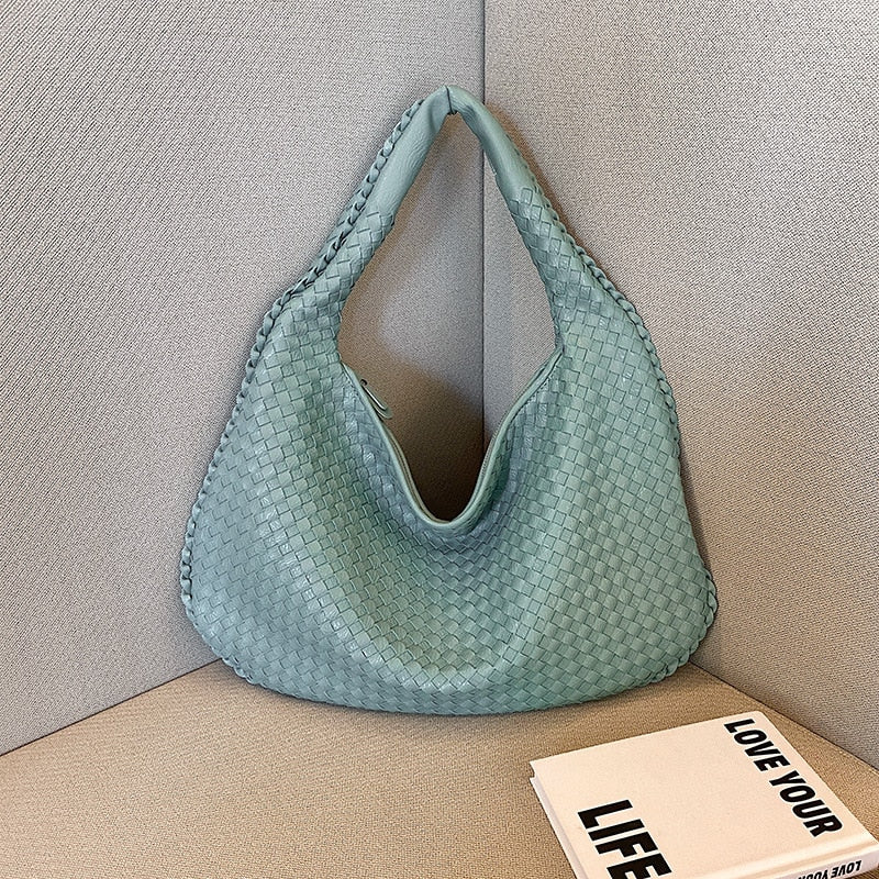 Levoire | Sac À Main En Cuir Pu Décontracté Pour Femmes Bleu