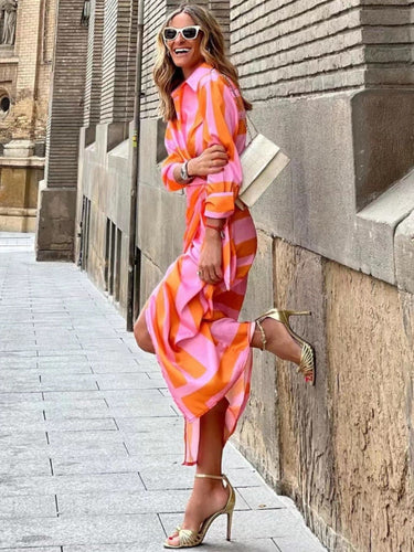 Levoire | Robe D'Été Élégante Orange Rose