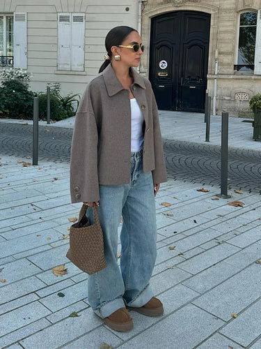 Levoire | Veste Élégante Avec Col Retourné Automne