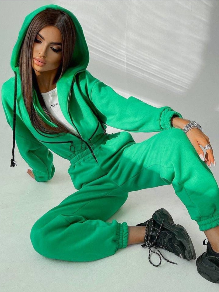 Levoire | Sweat À Capuche Homesuit - Un Body Élégant Vert