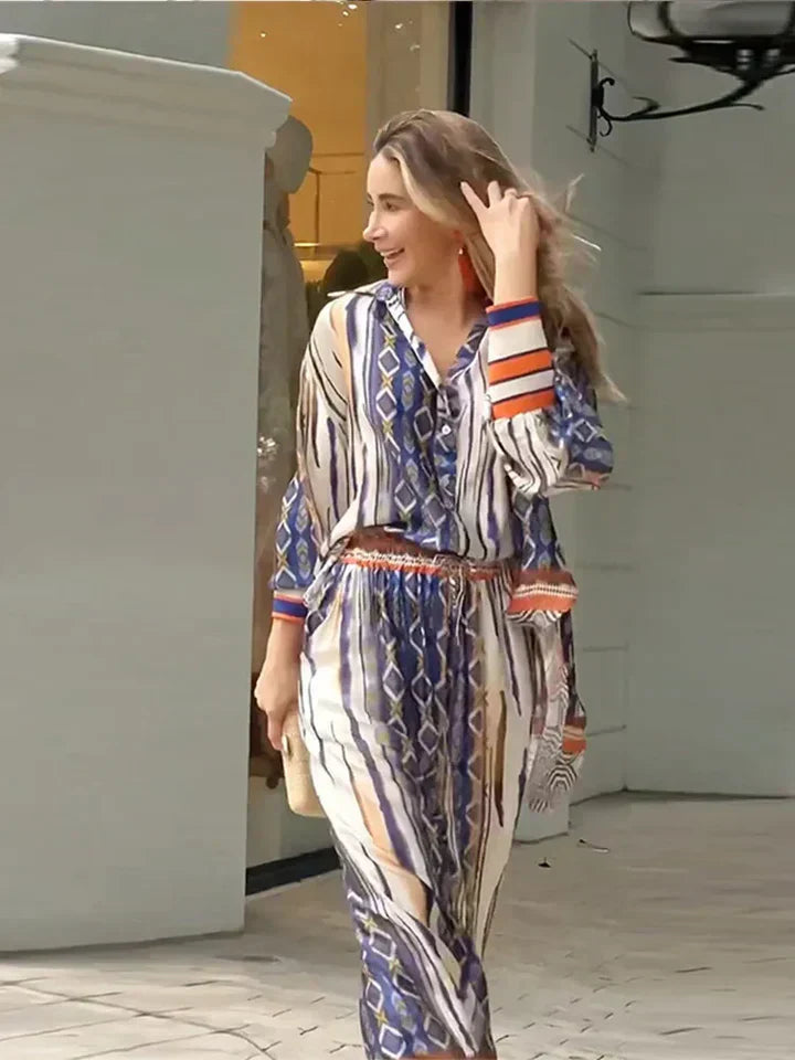 Levoire | Chemise Imprimée Et Veste De Pantalon