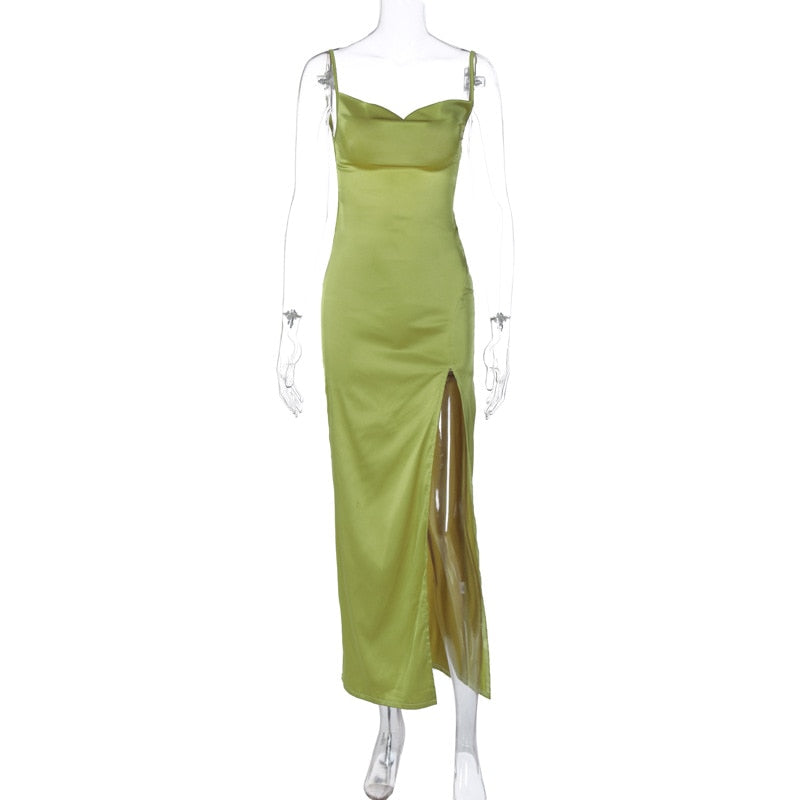 Levoire | Robe Longue Slim Sans Manches À Dos Nu
