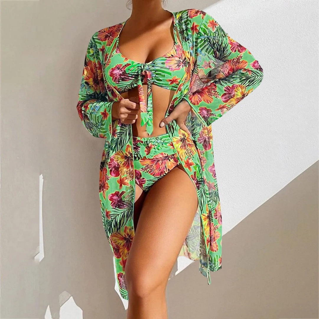 Levoire | Ensemble Tankini 3 Pièces Pour Femme Vert