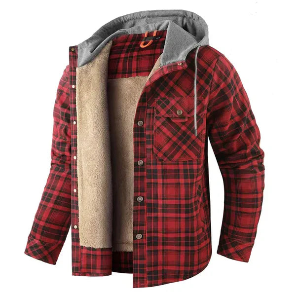 Levoire | Veste À Carreaux Chaude Rot