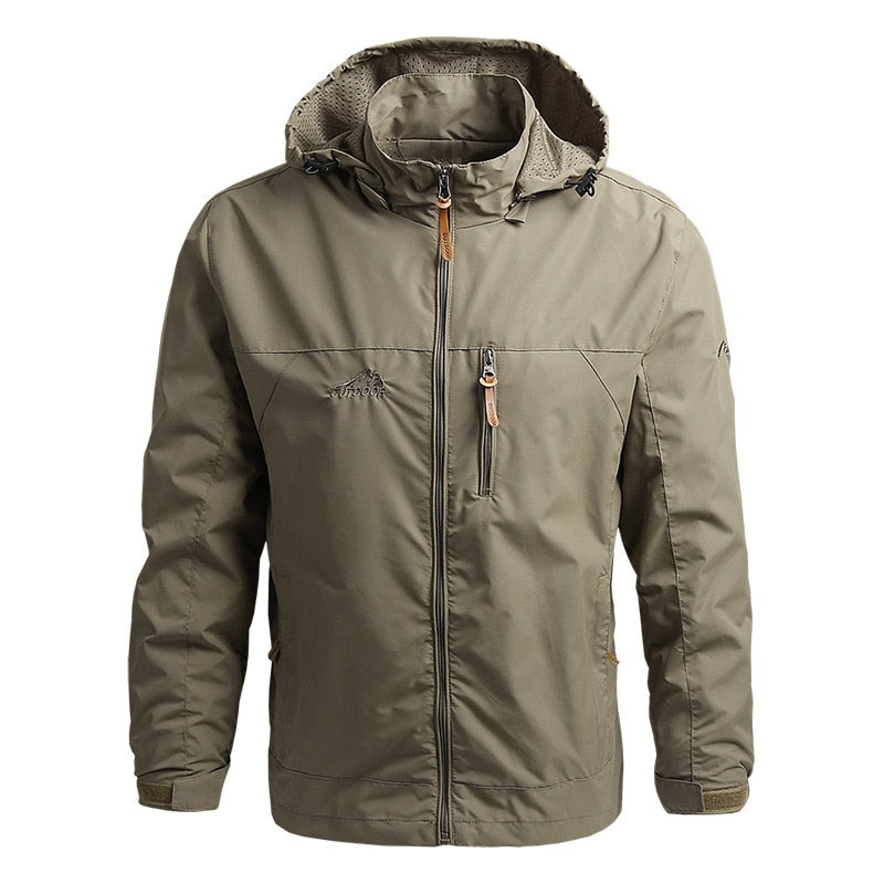 Levoire | Veste D'Extérieur Légère Avec Capuche Khaki