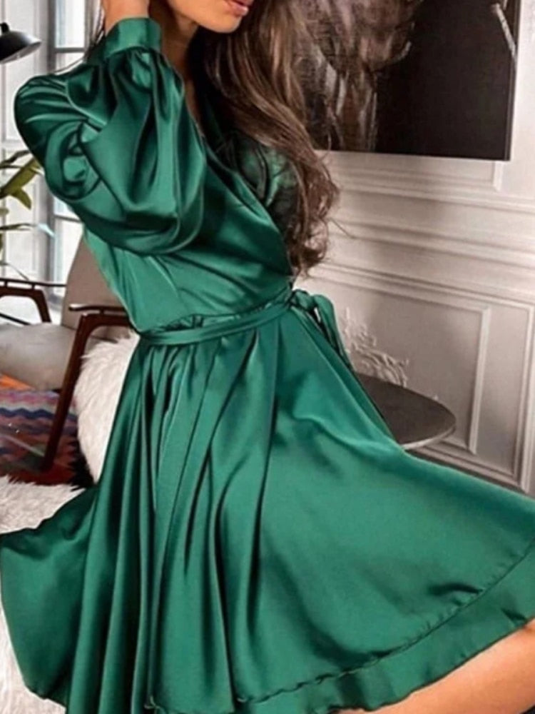 Levoire | Jupe Taille Haute Unie Vert