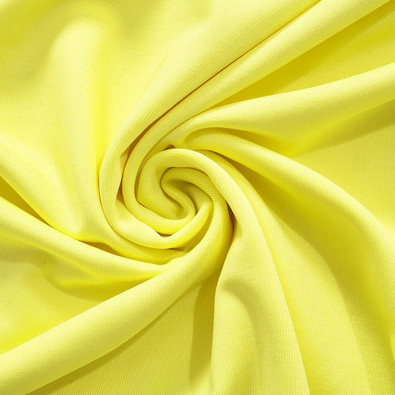 Levoire | Robe Mini À Dos Creux Jaune