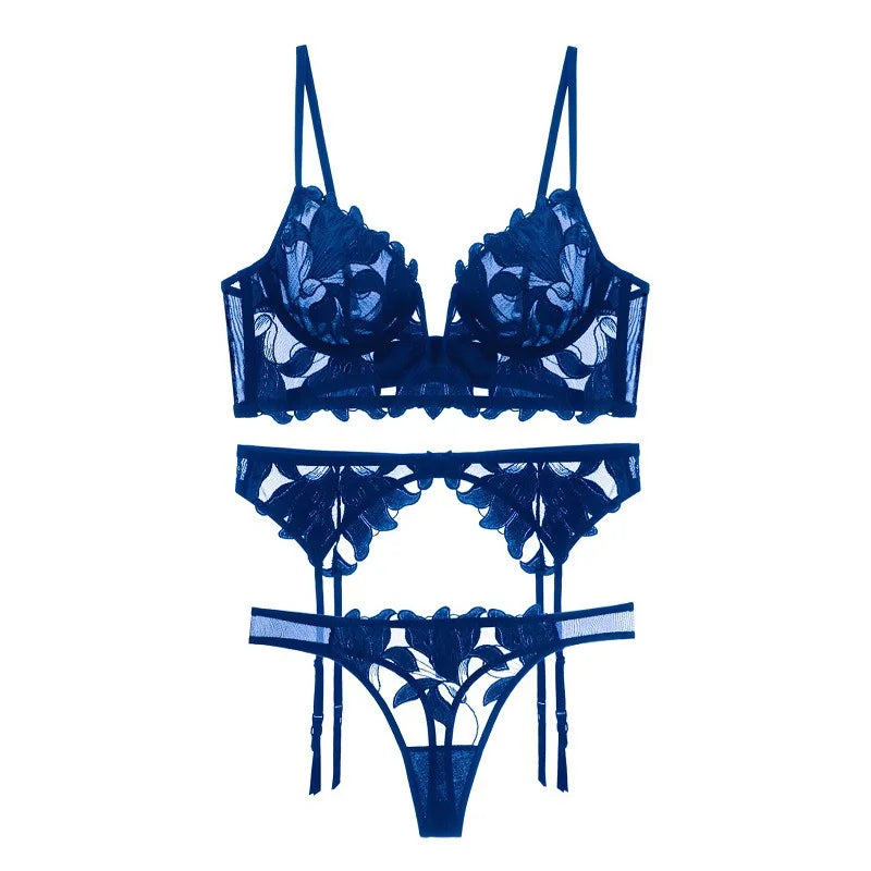 Levoire | Lingerie Séduisante Élégance Femme 3 pièces - Bleu