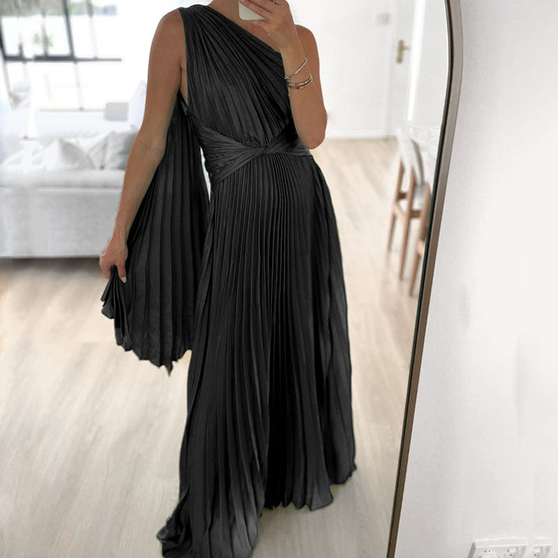 Levoire | Satinpuddings Plissé Lyskostakk Robes Longues
