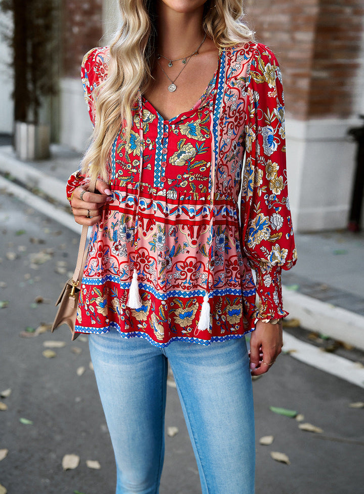 Levoire | Blouse Avec Motif Floral Boho