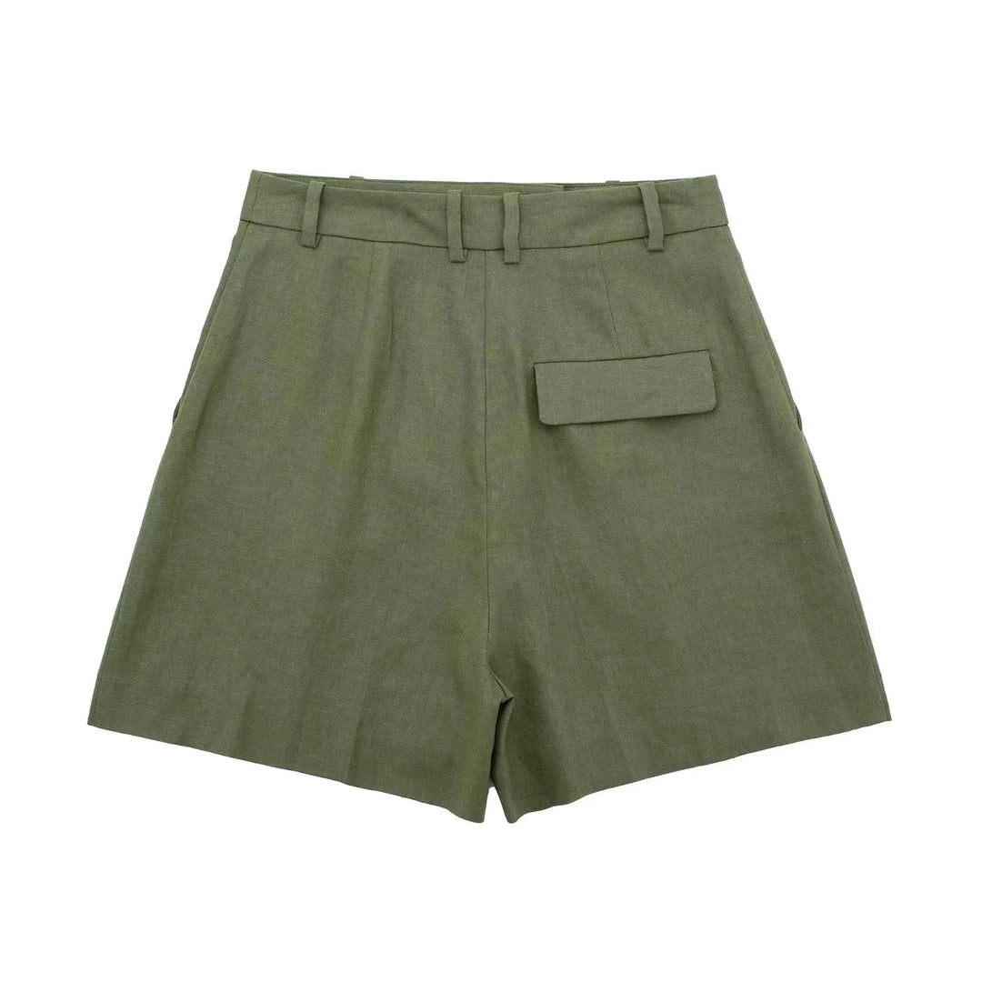 Levoire | Ensemble D'Été Élégant Pour Femmes Avec Haut À Décolleté En V Et Shorts